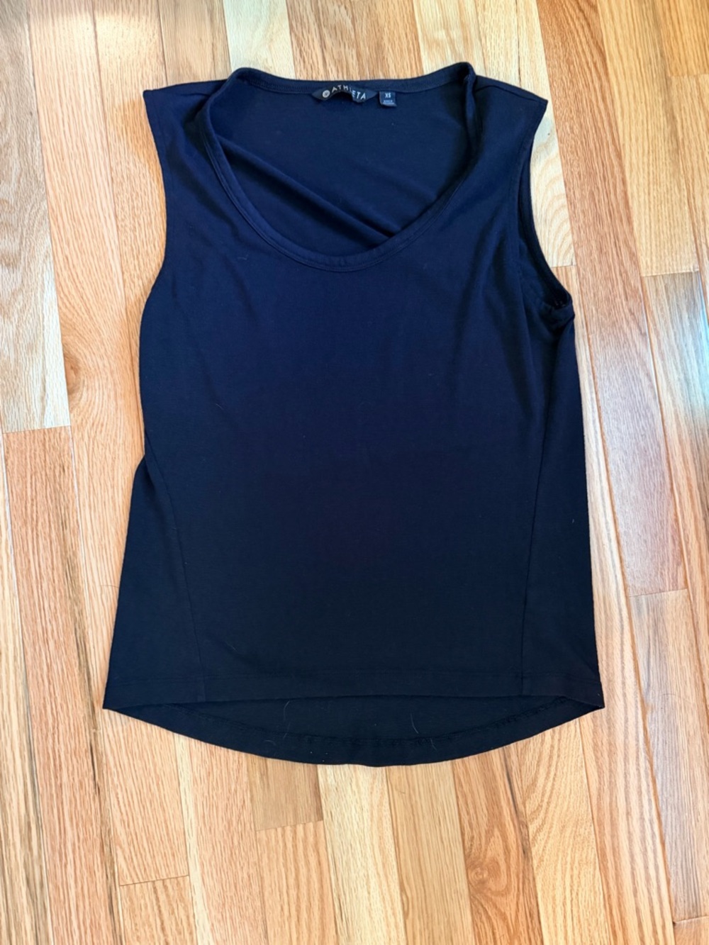 Athleta Black Scoop Neck Sleeveless Tank